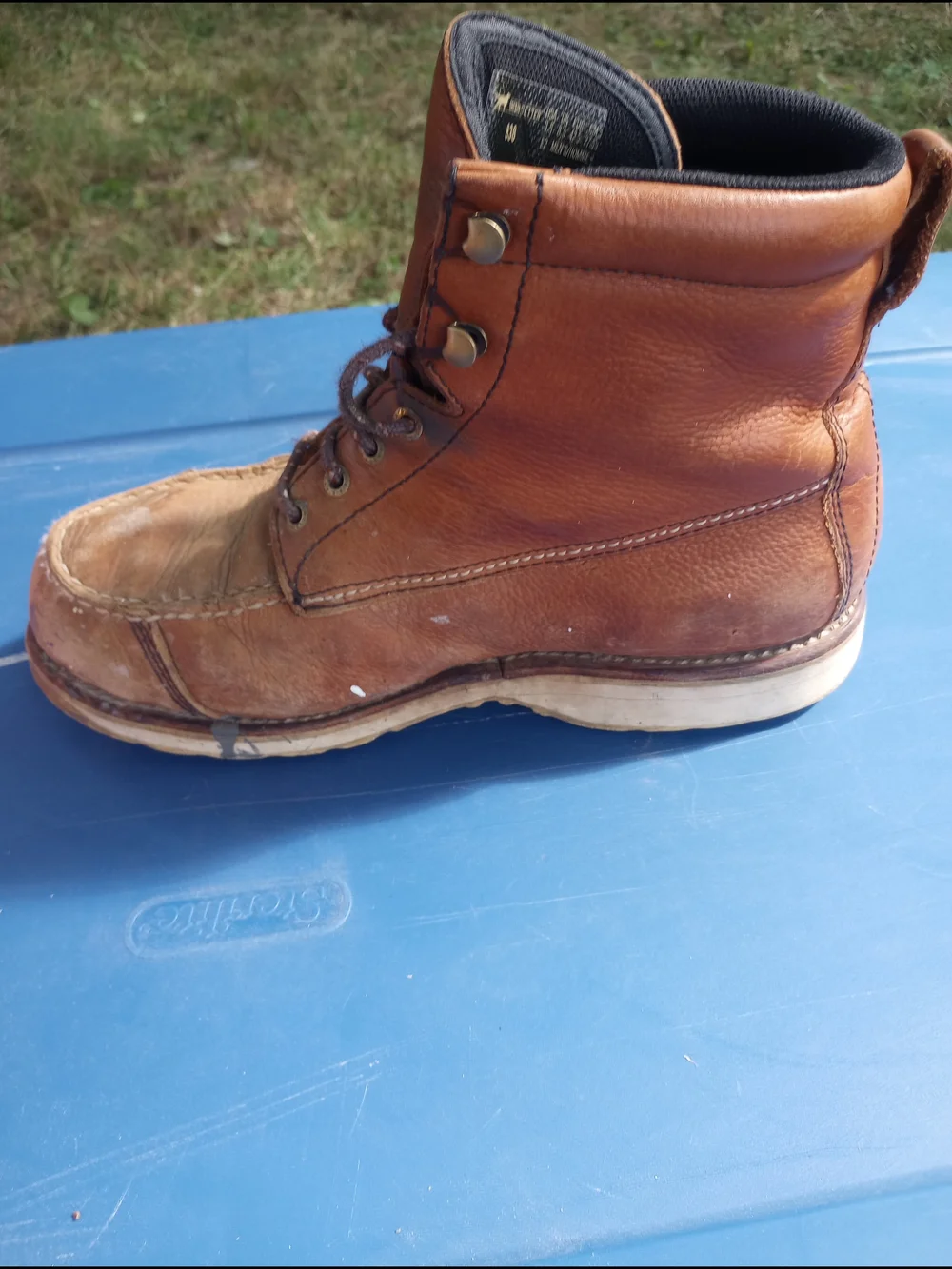 Irish Setter 838 Brown Leather Lace-Up Work Boots Size 9.5D